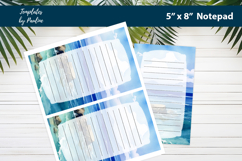 Tropical Ocean Memo Pad Printable for Scrapbooking Product Image 2