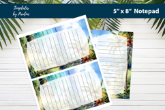 Coastal Tropical Notepad Printable Product Image 2