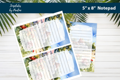 Tropical Party Notepad Printable Product Image 2
