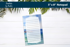 Ocean Notepad Printable, Summer Seashore Memo Pad Product Image 3