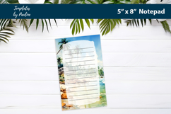 Tropical Beach Notepad Printable Gift for Her, Memo Pad Product Image 3