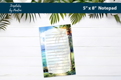 Coastal Tropical Notepad Printable Product Image 3