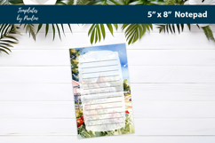 Tropical Party Notepad Printable Product Image 3
