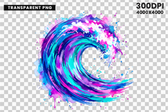 ocean wave png, surf clipart, beach png, watercolor wave, tropical design, surfing png, summer clipart, coastal art, ocean sublimation, beach design
