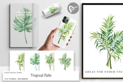 Digital Paper Tropical Palms Product Image 1