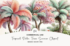 Tropical Palm Trees Summer Clipart Product Image 1