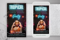 Tropical Night Party Instagram Flyer Product Image 2
