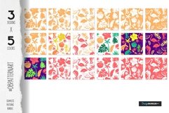 Tropical pattern summer bundle flamingo, hibiscus, chameleon Product Image 4