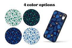tropical seamless pattern color palette options