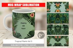 Mug Wrap Design Tropical Plants Product Image 1