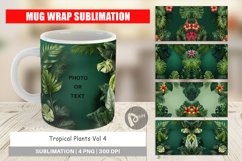 Mug Wrap Design Tropical Plants Product Image 1