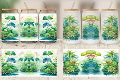 Tropical rainforests Glass Can Wraps Product Image 5