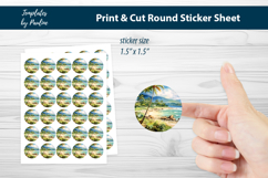 Summer Travel Printable Sticker Sheet Bundle Product Image 5
