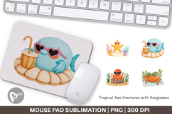 Mouse Pad Tropical Sunglass Creatures Product Image 1