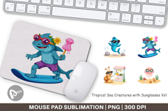 Mouse Pad Tropical Sunglass Creatures Product Image 1
