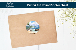 Tropical Seashore Digital Sticker