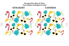 tropical skinny tumbler sublimation design for 20oz and 30oz skinny tumbler sublimation wrap