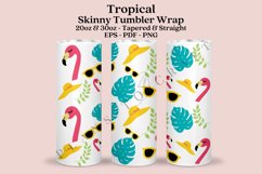 tropical skinny tumbler sublimation design for 20oz and 30oz skinny tumbler sublimation wrap