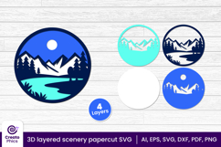 tropical-sky-nature svg-mountains svg-layered svg-3d-papercut-scenery-pink sky-nature svg