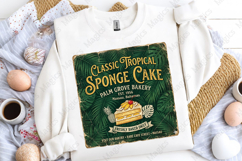Tropical Sponge Cake Bakery Sign PNG Product Image 5