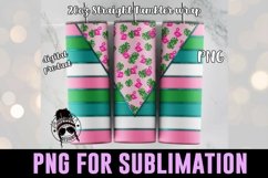 tropical tumbler design on tumbler mockup