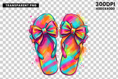 flip flop png, beach clipart, summer png, tropical clipart, vacation design, watercolor shoes, beach sublimation, summer shirt, travel png, ocean theme
