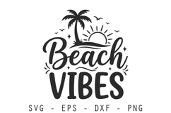 Tropical Summer Beach Vibes SVG Product Image 2