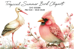 Tropical Summer Bird Clipart Product Image 1