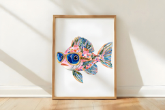 Tropical Summer Fish Clipart Product Image 3