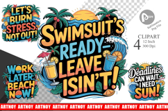 Tropical Summer Clipart Product Image 1