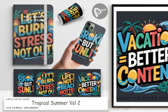 Digital Paper Tropical Summer Product Image 1