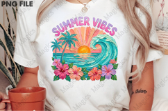 Tropical Sunset Summer Vibes PNG Product Image 2