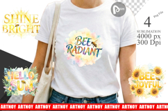 Tropical Sunshine Bee Sublimation Product Image 1