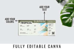 Beach Vacation Boarding Pass Ticket Canva Template Product Image 7