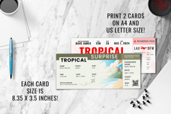 Beach Vacation Boarding Pass Ticket Canva Template Product Image 5