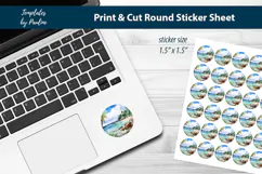 Tropical Travel Digital Sticker