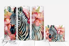 Tropical Tumbler Sublimation Summer Skinny Tumbler Wrap 