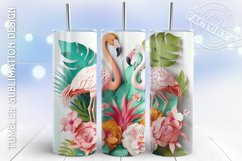 3D tumbler wrap BUNDLE, 3D flowers tumbler design Product Image 2