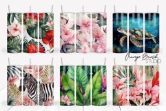 Tropical Tumbler Wrap Bundle 6 PNG Summer Sublumation Design