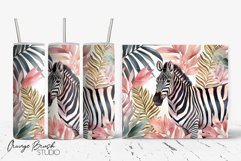 Tropical Tumbler Wrap Skinny Tumbler Sublimation Design
