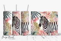 Tropical Tumbler Wrap Skinny Tumbler Sublimation Design