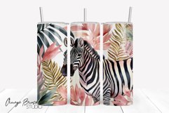 Tropical Tumbler Wrap Skinny Tumbler Sublimation Design