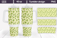 Tropical Leaf Tumbler 40 Oz| Summer Sublimation Product Image 1