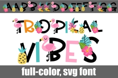 Tropical Vibes Color Font Product Image 1