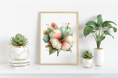 Tropical Whimsical Flowers Clipart Product Image 2