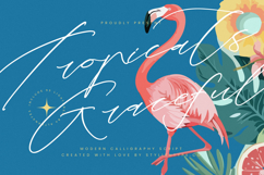 Tropicals Graceful - Modern Calligraphy Script Product Image 1