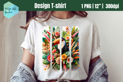 Tropici Sublimation T-shirt, Brush Stroke PNG Product Image 1