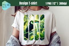 Tropici Sublimation T-shirt, Brush Stroke PNG Product Image 1