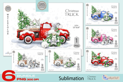 Christmas Truck|christmas truck sublimation| snowman|gnomes Product Image 1