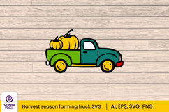 truck clipart-farming truck-harvest-pickup truck svg-pickup truck-pumpkin-fall-illustration